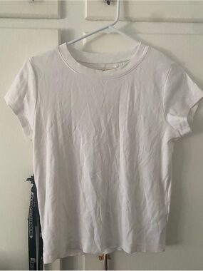 Madewell White Short Sleeve Crew Tee
